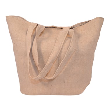 Reusable juco tote bag made of jute-cotton blend, ideal for shopping and daily use