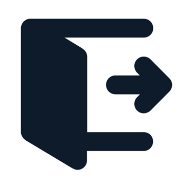 a black and white arrow pointing to the left side of a door