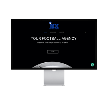 Monitor ordenador mostrando ejemplo de página web hecha por Sandra Roig Marketing