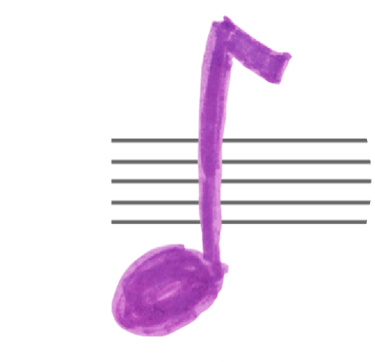 Logo MilaMus croche mauve