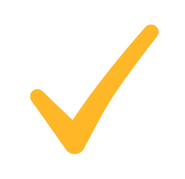 icone checked couleur or et lien