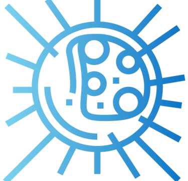 Spiky circular taste molecule icon representing taste or flavour