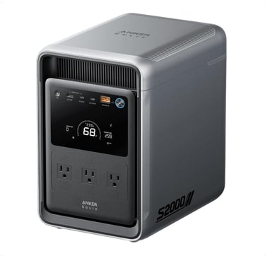 Anker SOLIX S2000 Portable Power Station, 1500W Solar Generator for Home Use
