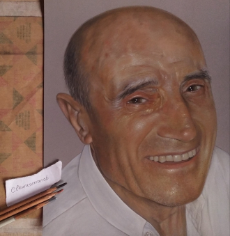 retrato a pastel