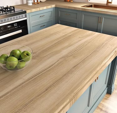 Light Brown Oak Peel-and-Stick Contact Paper – Waterproof, Removable Countertop Wrap for Scandi Kitc