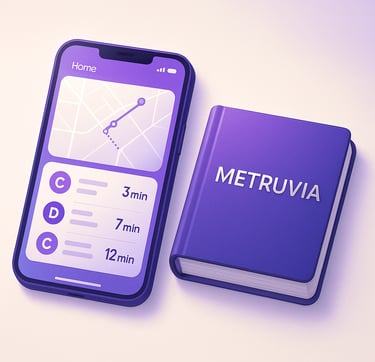 A photo of the Metruvia App and Metruvia Meaning.