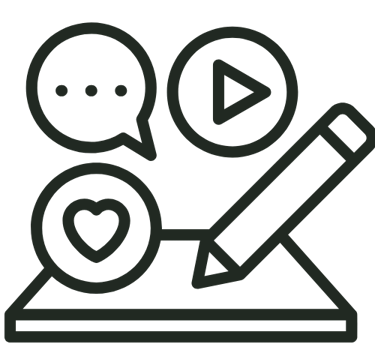 Icona creazione contenuti