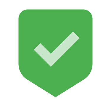 a green shield with a tick tick tick tick tick tick tick tick tick tick tick