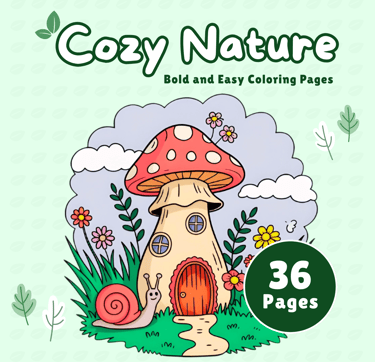 Cozy Nature Coloring Pages