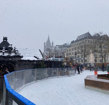 Ice rink at Cologne Christmas Markets