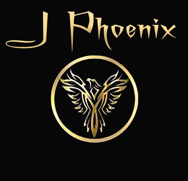 Business Logo for jphoenixbooking.com artist and band live entertainment tour booking agency.