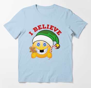 I Believe Christmas Smile Emoji
