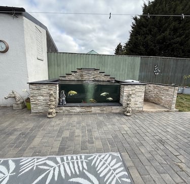 Raised block pond Grimsby