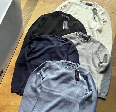 Litbuy sweater spreadsheet finds including knitwear crewnecks and cardigans