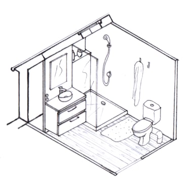Salle de bain sous combles
