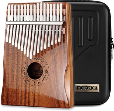 MOOZICA 17 teclas kalimba, instrumento musical de piano de pulgar profesional de madera maciza de ko