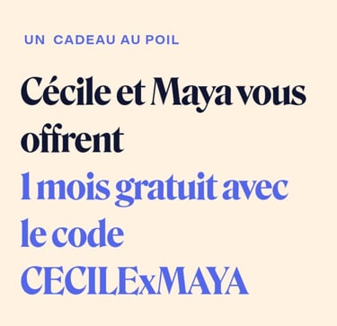 Code parrain dalma | 1 mois gratuit avec le code CECILExMAYA