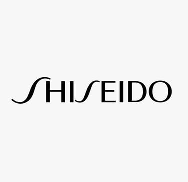 Logo of SHISEIDO, a global beauty brand whose standards are met by King Fly.