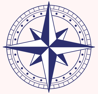 a compass rose - symbol of emotional resilience and clarity