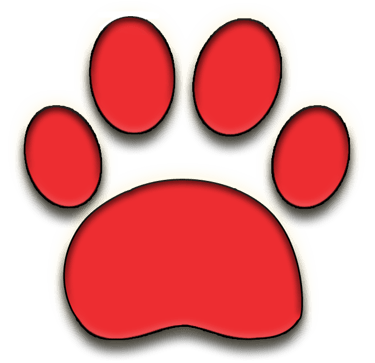 Red paw icon