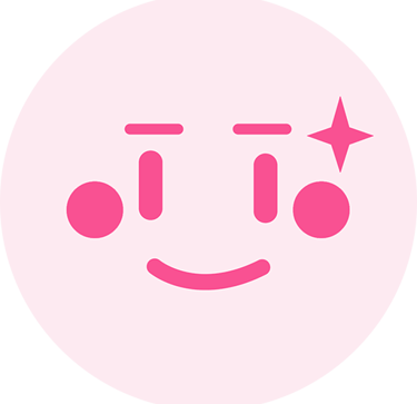 a smiley face with a star in the middle of the face