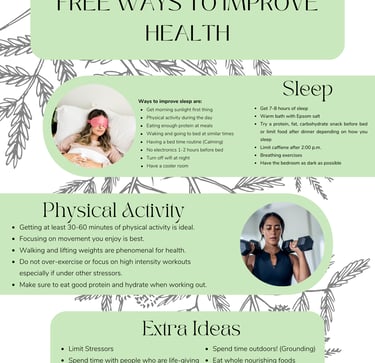 free ways to improve health handout