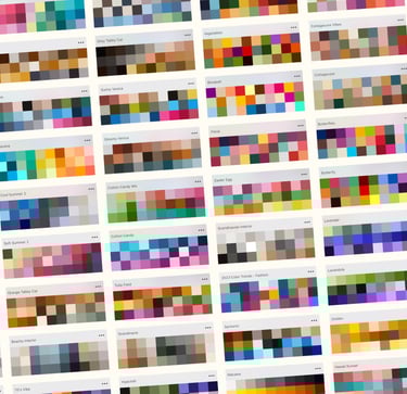 Procreate color palette packs – 100+ curated palettes