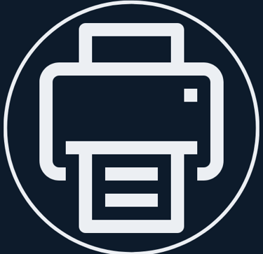 Jimproved Tech logo of a printer, representing the printer setup and support services we offer