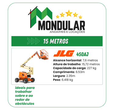 Plataforma elevatória JLG 450aj MONDULAR