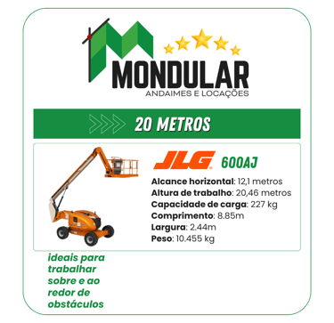 Plataforma elevatória JLG 600aj MONDULAR