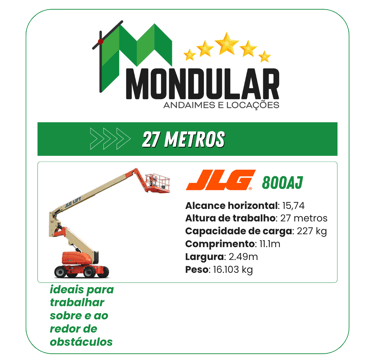Plataforma elevatória JLG 800aj MONDULAR