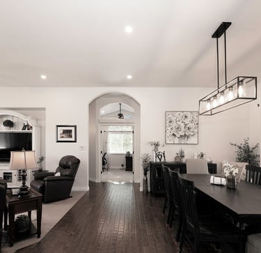 Delta, CO Real Estate Photography - Living Room Lighting