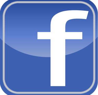 a facebook logo with the word facebook on it