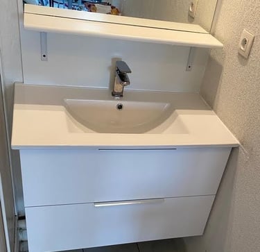 remplacement vasque lavabo de salle de bain marseille bati fl eau bati