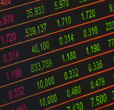 stock market investment numbers represent blog post about gold ira role in volatile markets