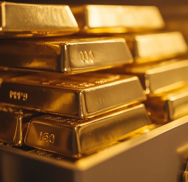 gold bars in a safe for retirement