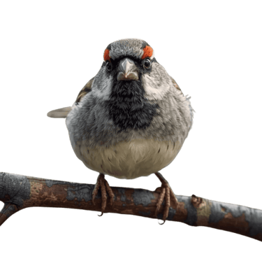 sparrow perched on a branch, representing creative sparrow seo and branding