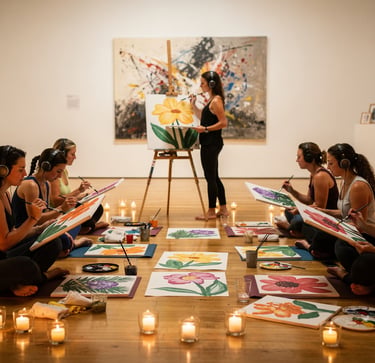 Emoción Lab. Experiencia inmersiva. respiración, conexión, florecer. Florir  Espai Cavallers Galler 