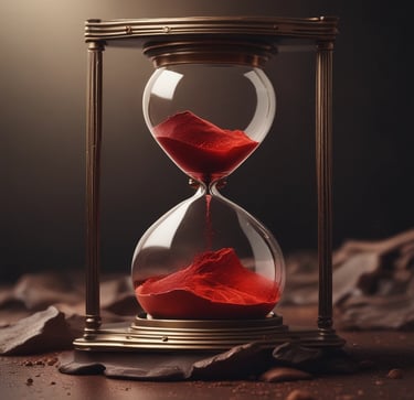 The book cover of 'The 48 Laws of Procrastination' by L.A. Outlier, featuring bold black, red, and gold colors with a striking, confrontational design.