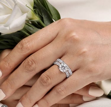 round diamond engagement ring for women