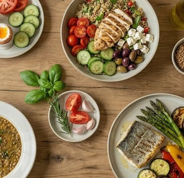 Sceglie cosa cucinare oggi per colazione, pranzo e cena