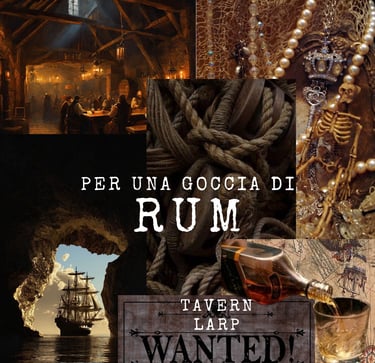 Locandina dell'evento "Per una Goccia di Rum"