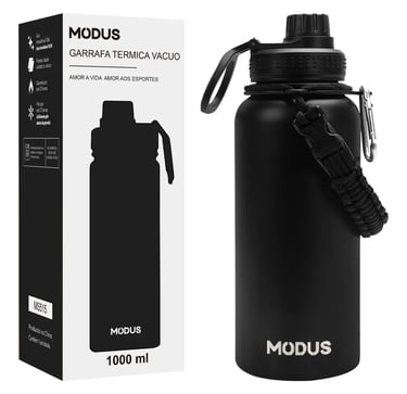 Garrafa Térmica 1 L Aço Inox Bebidas Quentes e Frias