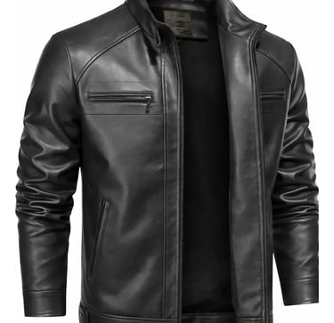 Jaqueta De Couro Masculino Slim Resistente