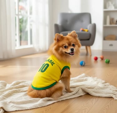 Roupinha Pet Brasil Camisa 10