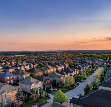 Sunset at the neighborhood
