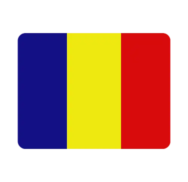Official national flag of Andorra with vertical blue, yellow, and red stripes.