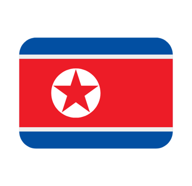 Bandera de Corea del Norte