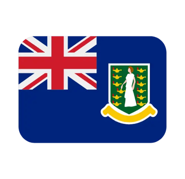 The national flag of the British Virgin Islands featuring the Union Jack and a coat of arms on a blue field.