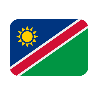 Bandera de Namibia.